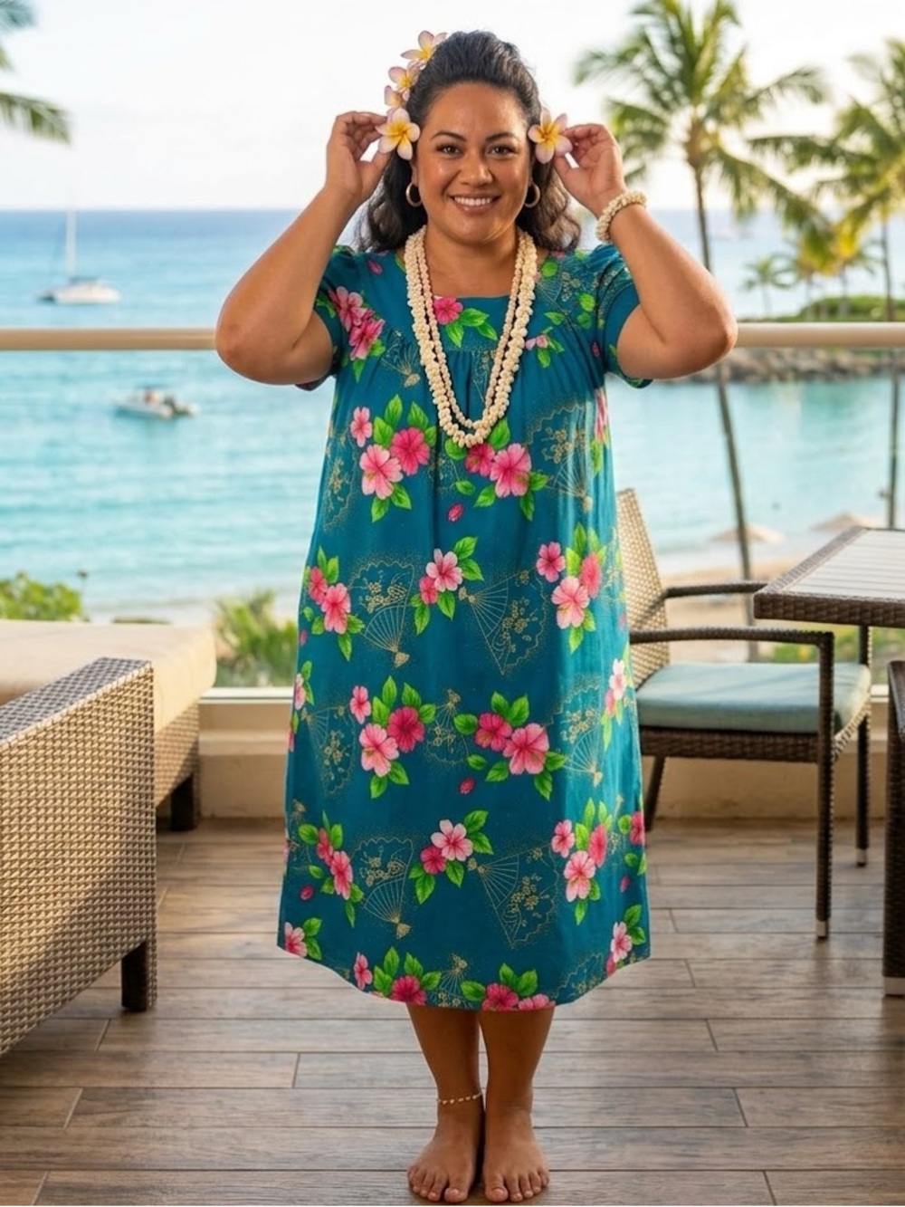 Vintage Hawaiian Dress Hawaii